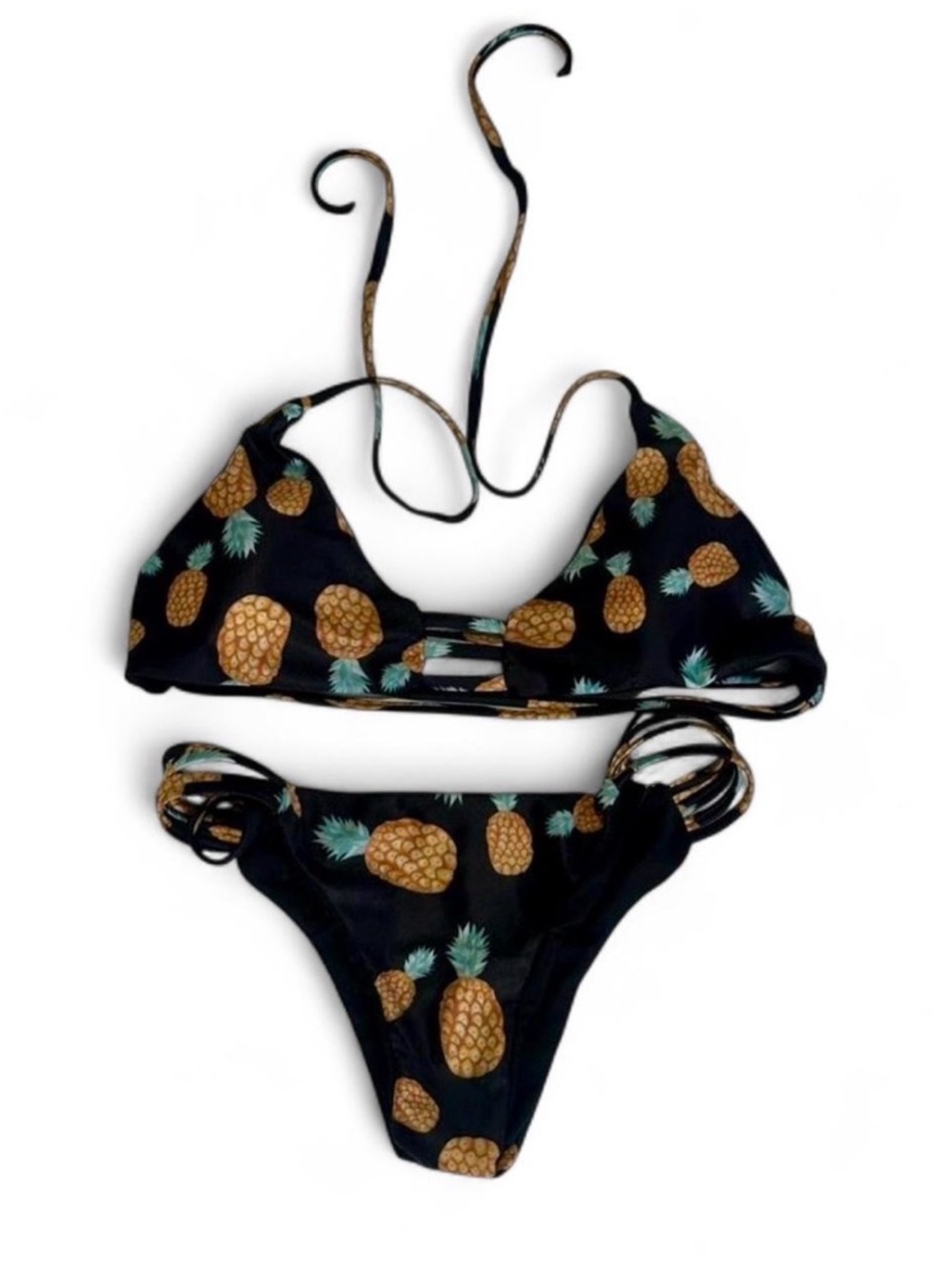 Pineapple Print Bikini Set